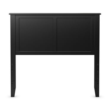 Spaco Stylish Flat Wood Panel Headboard, Twin Size Wooden Bed Headboard Adjustable Easy Assembly Head, Simplistic Wooden Headboard 2" D x 44" W x 41.5" H, Black