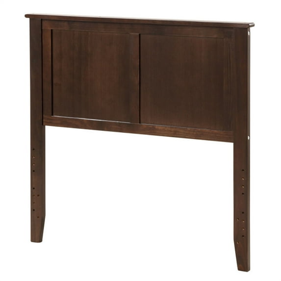 Spaco Stylish Flat Wood Panel Headboard, Twin Size Wooden Bed Headboard Adjustable Easy Assembly Head, Simplistic Wooden Headboard 2" D x 44" W x 41.5" H, Brown