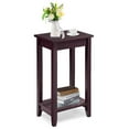 thumbnail image 1 of Spaco Tall Wooden Sofa End Table Side Table, Elegant 2-Tier Storage Table, Wood & MDF Construction, Smooth Surface, Great for Sofa & Bedside, 1 of 5