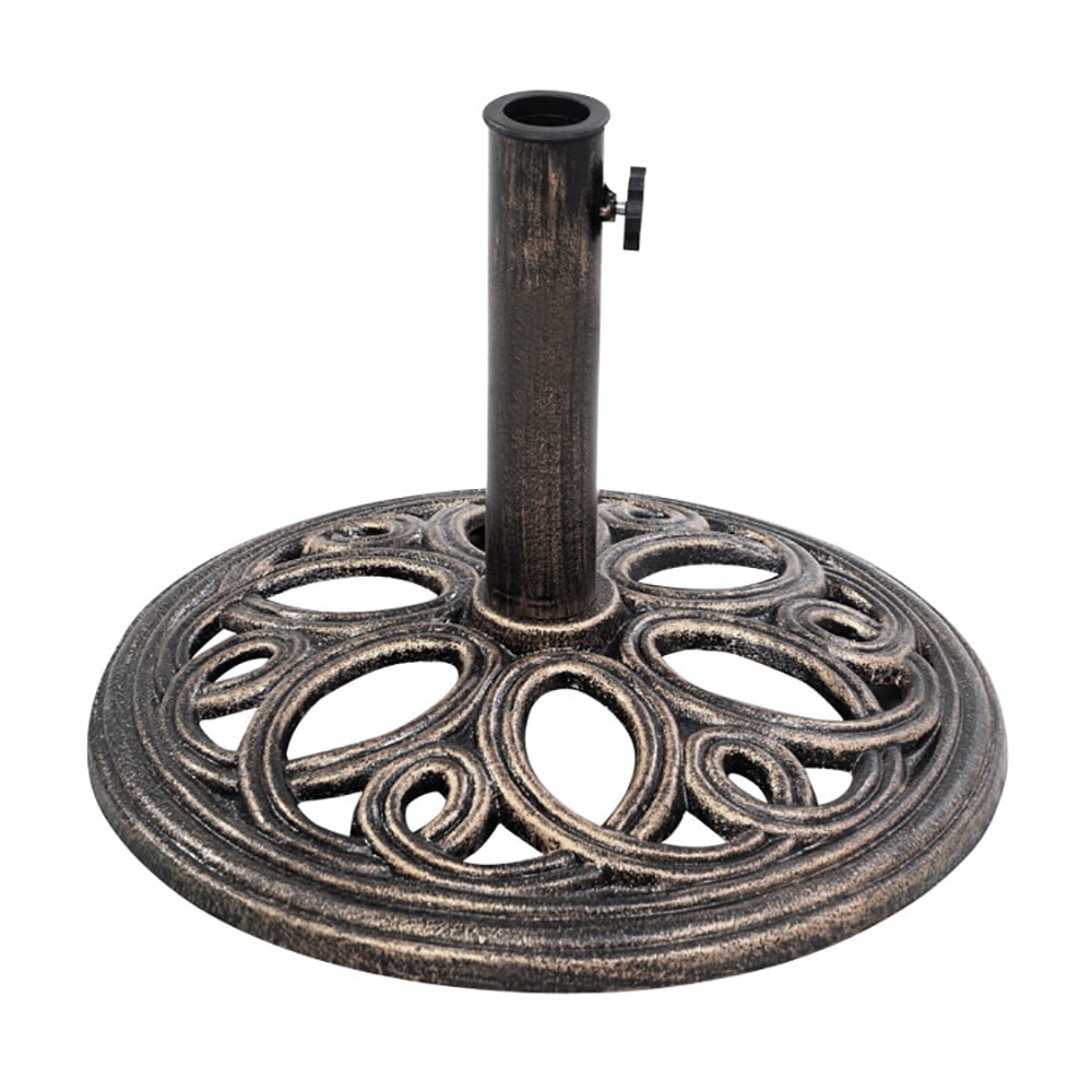 Spaco Umbrella Base, 23 Pounds 17 3/4 Inch Round Umbrella Base Stand for Outdoor Patio Market Table Umbrella