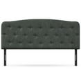 thumbnail image 1 of Spaco Upholstered Headboard with Button Tufted Upholstery, Adjustable Heights, Adjustable Height, Easy Assembly, Light Grey, Full, 1 of 3