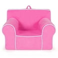 thumbnail image 1 of Spaco Upholstered Kids Sofa with Velvet Fabric and High-Quality Sponge-Pink, Kids Couch for Kids, 1 of 9