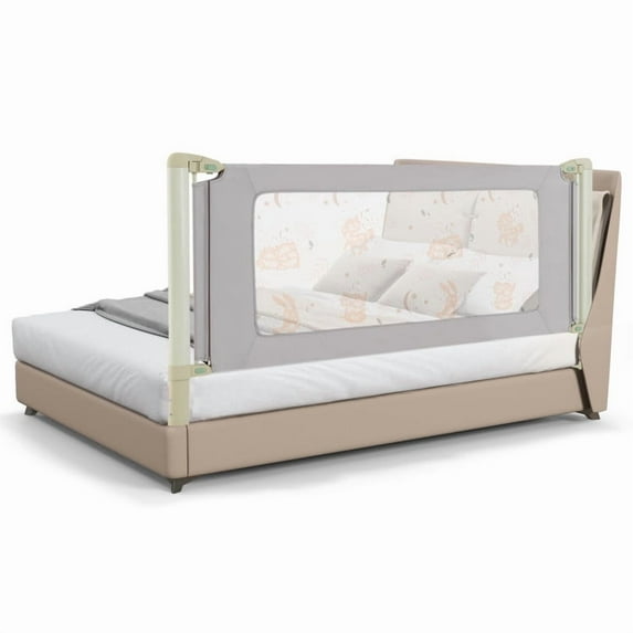 Spaco Vertical Lifting Bed Rail for Toddlers with Double Lock-79 inch, Bed Rail for Queen, King, Twin, and Bunk Size Beds