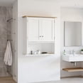 thumbnail image 1 of Spaco Wall Mounted Bathroom Cabinet with 2 Doors and Adjustable Shelf, Modern Bathroom Wall Cabinet for Indoor as Living Room, Entryway, White, 1 of 8