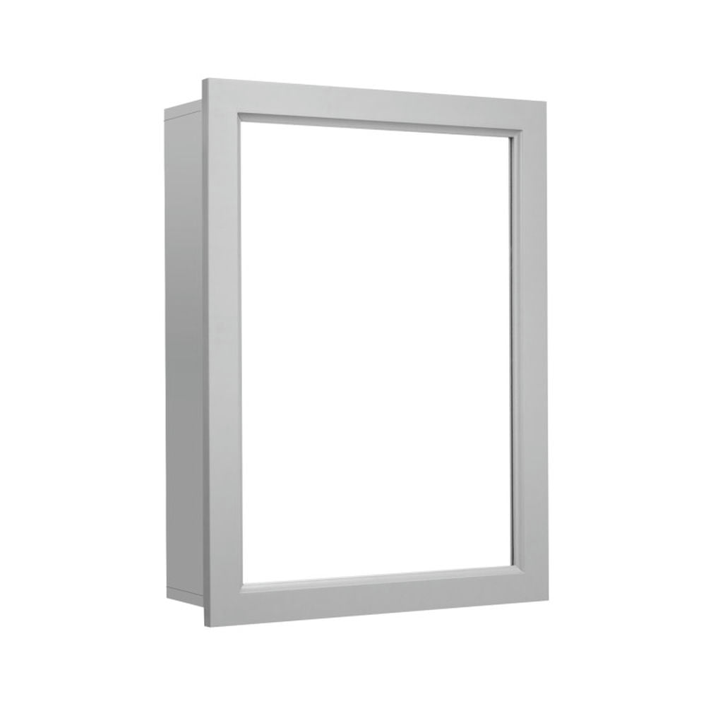 Spaco Wall-Mounted Mirrored Medicine Cabinet-Gray, Bathroom Cabinet for Bathroom Laundry Room Kitchen Spaco Wall-Mounted Mirrored Medicine Cabinet-Gray, Bathroom Cabinet for Bathroom Laundry Room Kitchen