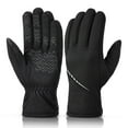 thumbnail image 1 of Spaco Winter Gloves for Men Women, Cold Weather Windproof Thermal Touch Screen Anti-Slip Gloves, Warm Gloves for Cycling, Running, Driving, Hiking, Black, L, 1 of 6
