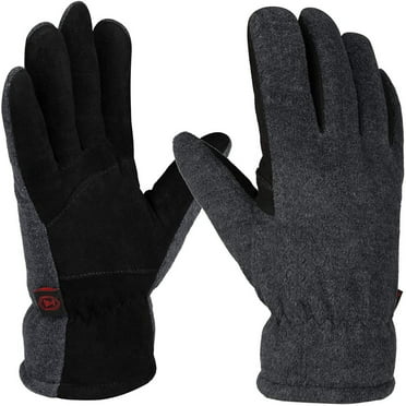 Spaco Winter Gloves for Men Women, Ski Gloves Touch Screen, Warm Gloves for Cycling, Running, Driving, Hiking, Gray, S