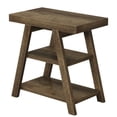 thumbnail image 1 of Spaco Wood End Table, 3-Tier Sofa Side Table with Storage Shelf, End Table for Indoor as Bedroom, Brown, 1 of 6
