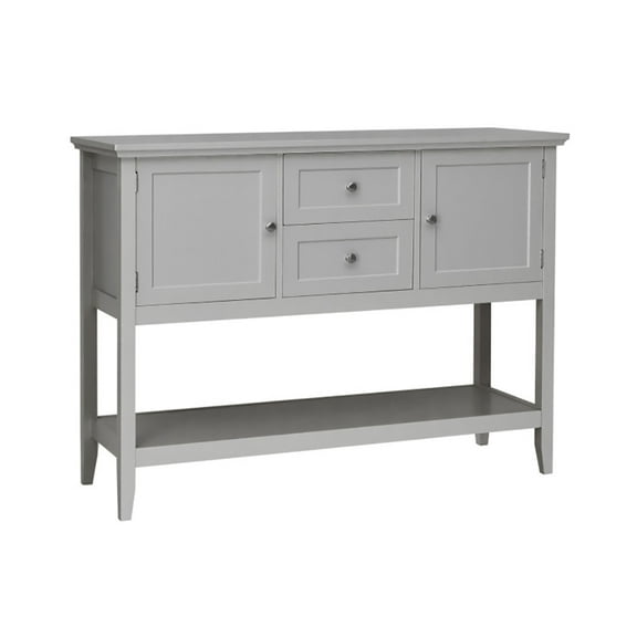 Spaco Wooden Sideboard Buffet Console Table with Drawers and Storage-Gray, Entryway Table Hallway Table, Storage-Friendly Hallway Table for Foyer & Entry Spaces