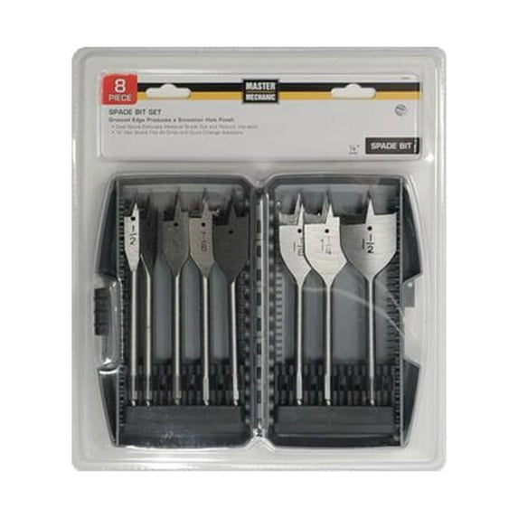Spade Bit Set, 8 Pc., Disston, 158842