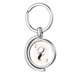 thumbnail image 1 of Spade J Playing Cards Pattern Rotating Keychain Metal Keyring Holder, 1 of 2