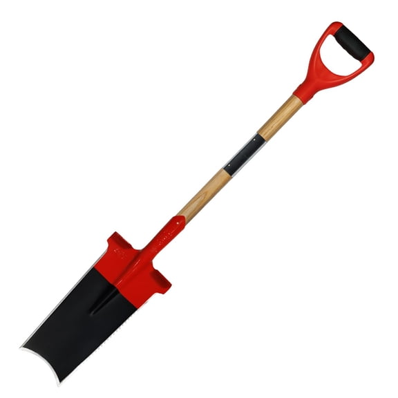 Spade Shovel for Digging Spade Shovel with Wooden D-Handle Square Flat Shovel