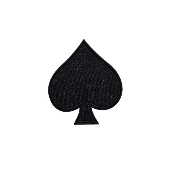 Spades Card Poker Game Inspired Iron On Travel Patch
