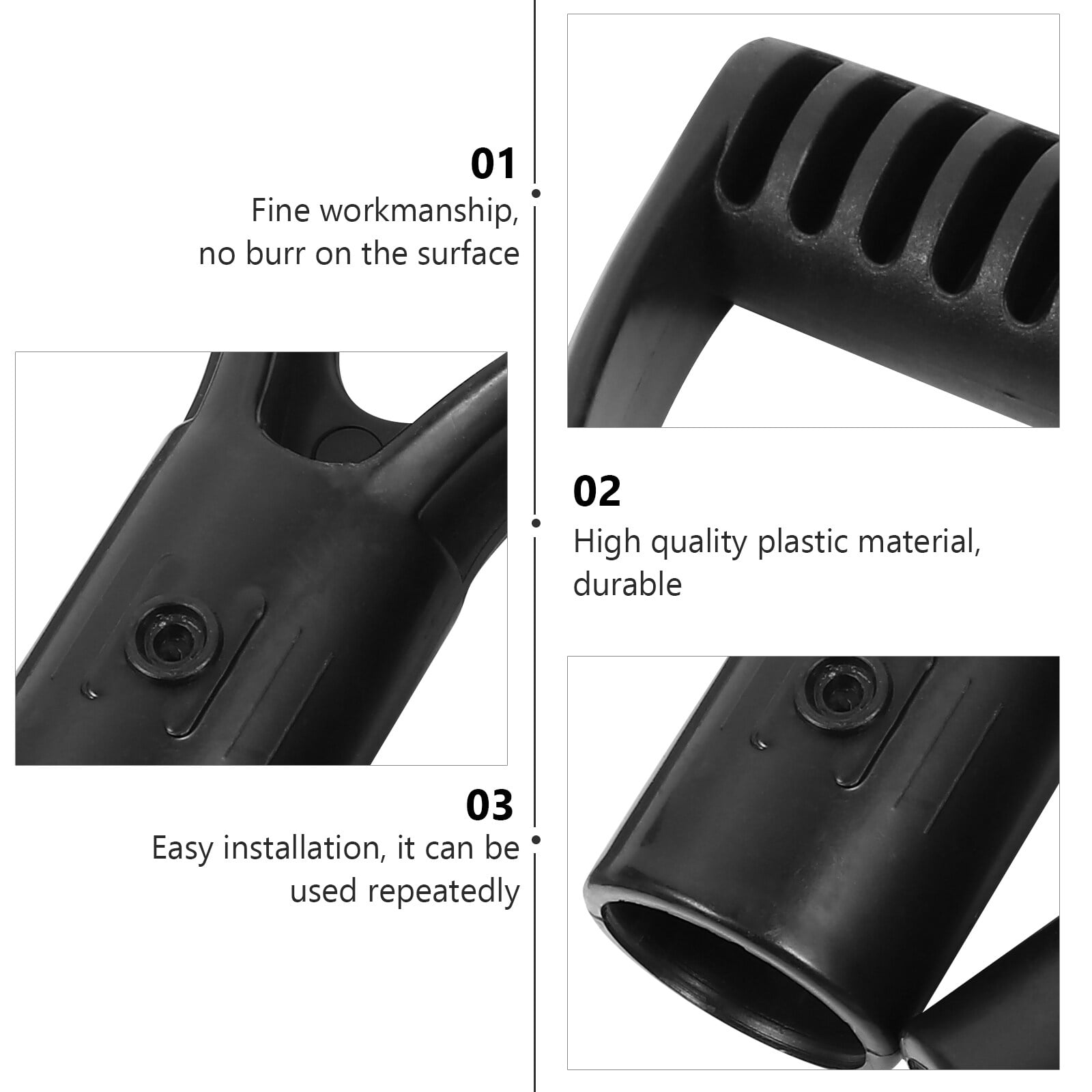 Spades Grip Cover 2pcs D Shaped Plastic Grip Snow Shovel Handle