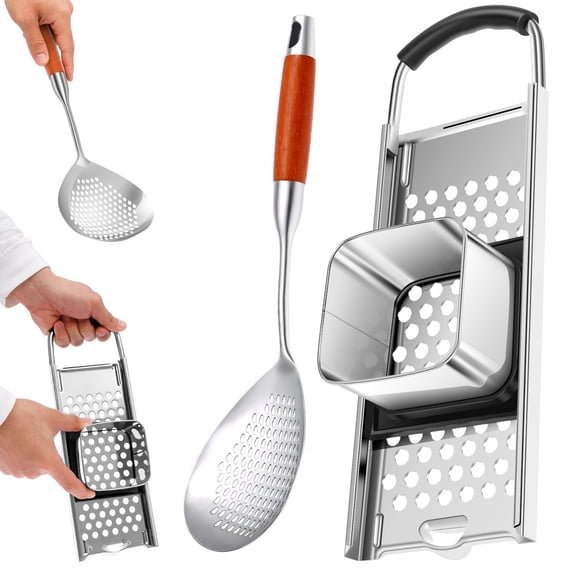Spaetzle Maker Stainless Steel Spaetzle Noodle Maker with Slotted Spoon Homemade German Egg Noodle Making Tool for Cooking