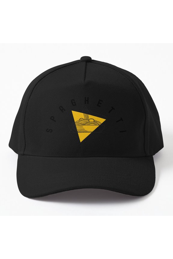 Spaghetti Baseball Cap, Italian Food Graphic Design, Classic Hat