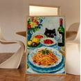 thumbnail image 1 of More Spaghetti Less Upsetti Cat Print Dinner Poster Bistro Dining Pasta Posters Italian Kitchen Wall Decor Without Frame, Matte Canvas Stretched, Posters & Art Prints, Gift., 1 of 5