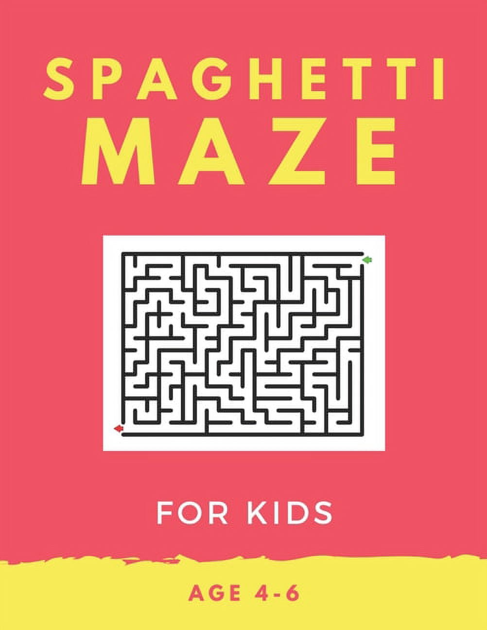 Spaghetti Problem Solving Spaghetti Maze For Kids Age 4-6: 40 Brain-bending Challenges, An ...