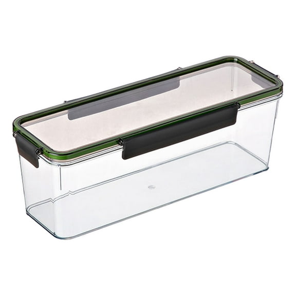 Spaghetti Pasta Storage Container, Clear Noodle Holder with Airtight Lid Kitchen Pantry Food Storage Organizer for Rice Flour Cereal Oats Cracker Coffee(2.25L)