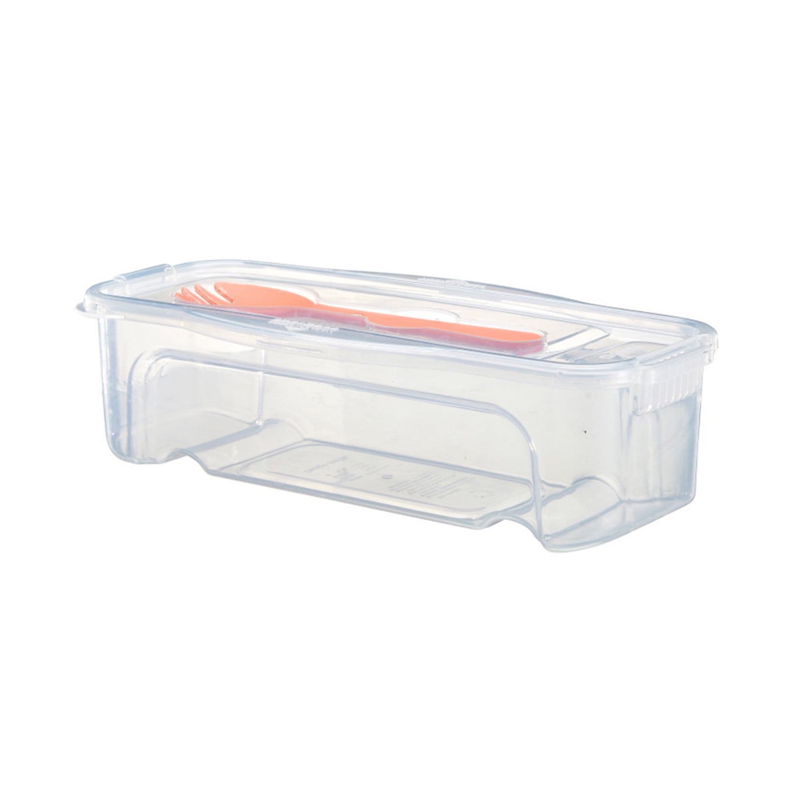 Spaghetti Storage Box, Transparent Cooking Box With Spoon, Microwavable