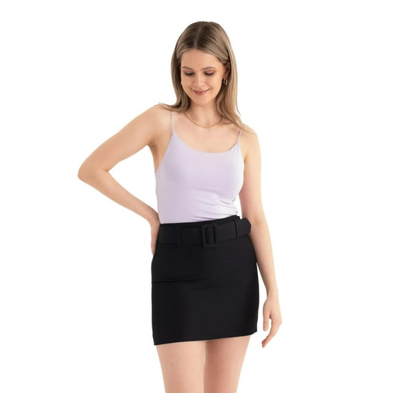 Spaghetti Strap Basic Cropped Cami Top