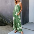 thumbnail image 1 of Spaghetti Strap Bohemian Summer Jumpsuits For Women Tie Dye Pant Rompers Casual Loose Plus Size With Pockets Strapless Pant Rompers Women Women Jumpsuit Long Sleeve off Shoulder Romper Jumpsuit, 1 of 3