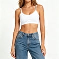 thumbnail image 1 of Spaghetti Strap Bras for Women Cross Back Sexy Camisole Push Up Comfort Wireless Full Coverage Tshirt Bra, 1 of 7
