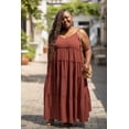 thumbnail image 1 of Spaghetti Strap Fit & Flare Plus Size Maxi Dress, 1 of 3