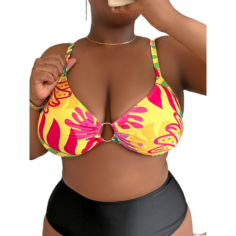 Plus size bikini tops walmart clearance