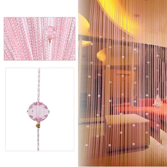 Spaghetti String Curtains for Doorways Privacy Door Frame Tassel Hippy Wall Kitchen Hallway Boho Fringe Curtain Hanging Door Room Dividers Decor 1 Panel(Pink)