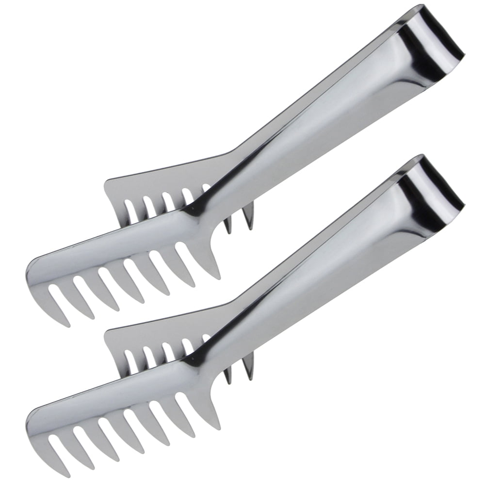 Spaghetti Tong Pasta Serving Tongs Stainless Steel Slotted Tong 2pcs