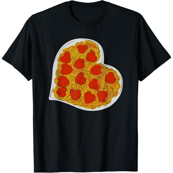 Spaghetti and Meatballs Italian Pasta Food Gift T-Shirt