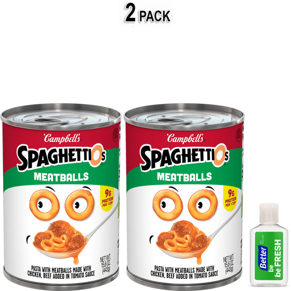 SpaghettiOs Canned Pasta with Meatballs, 15.6 oz