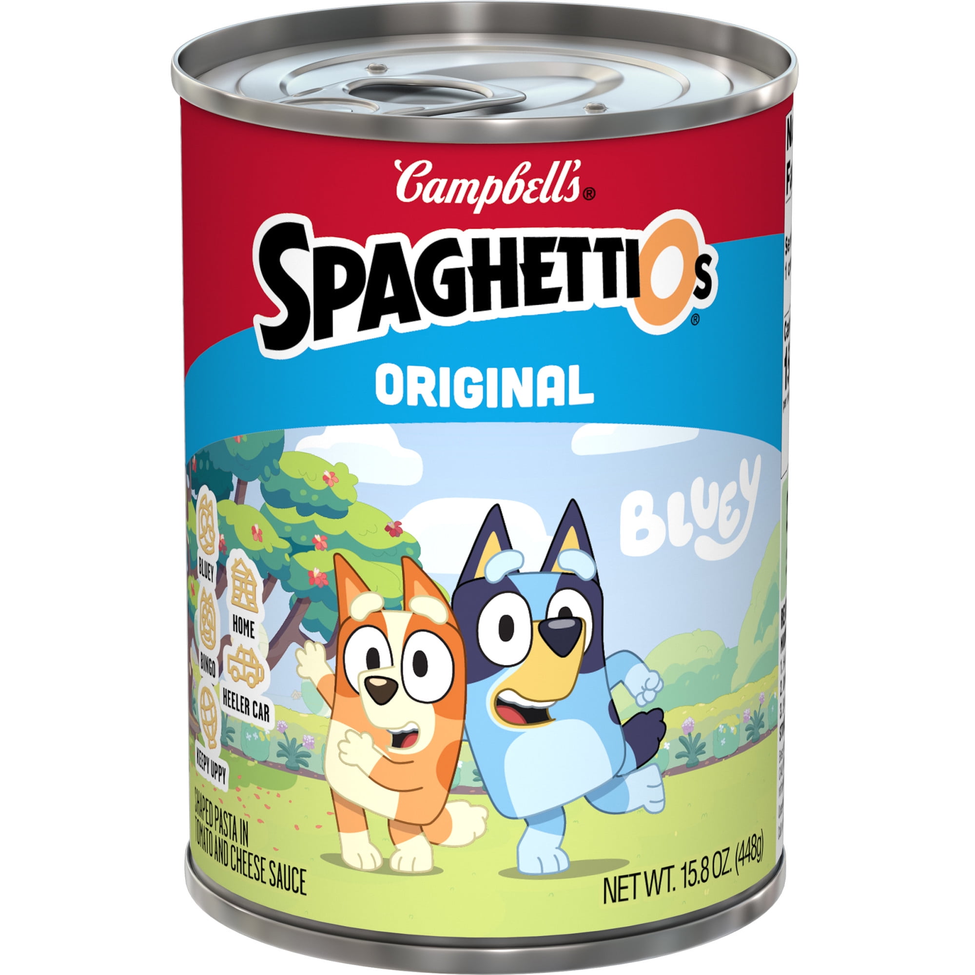 SpaghettiOs SpaghettiOs Original Bluey Shapes Canned Pasta, 15.8 oz Can