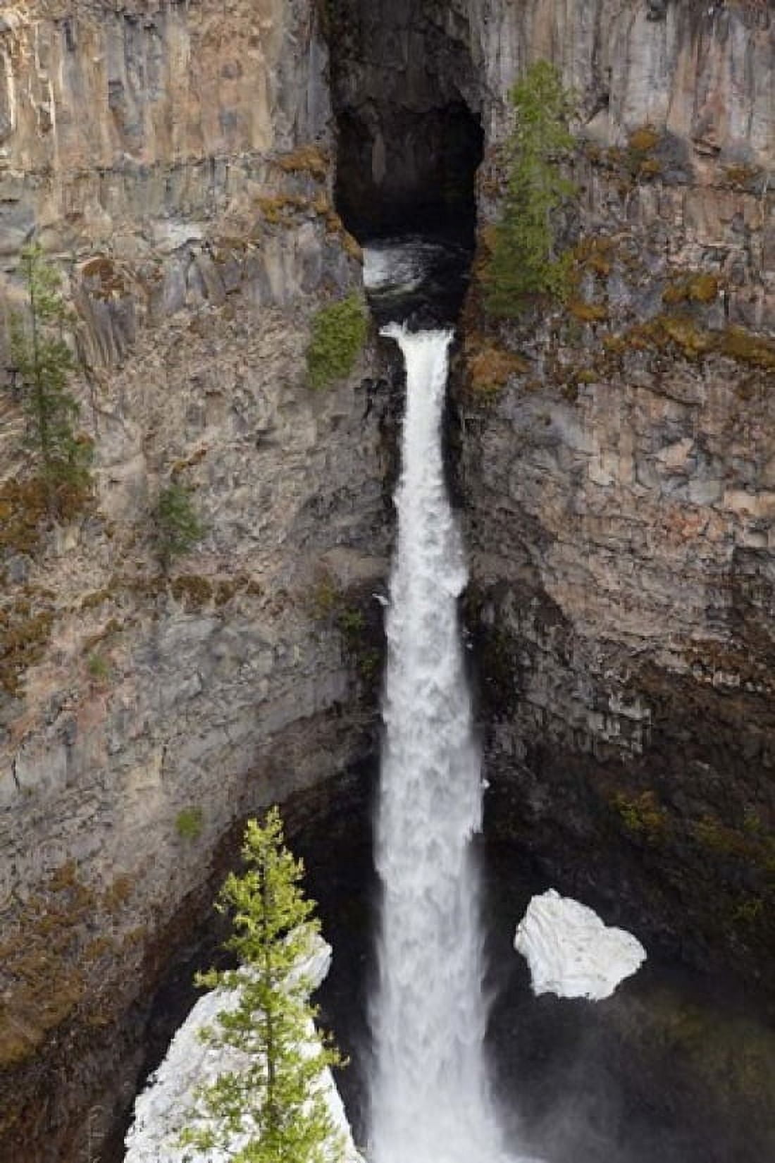 Spahats Falls Wells Gray Park British Columbia Canvas Art - David Wall DanitaDelimont (19 x 29)