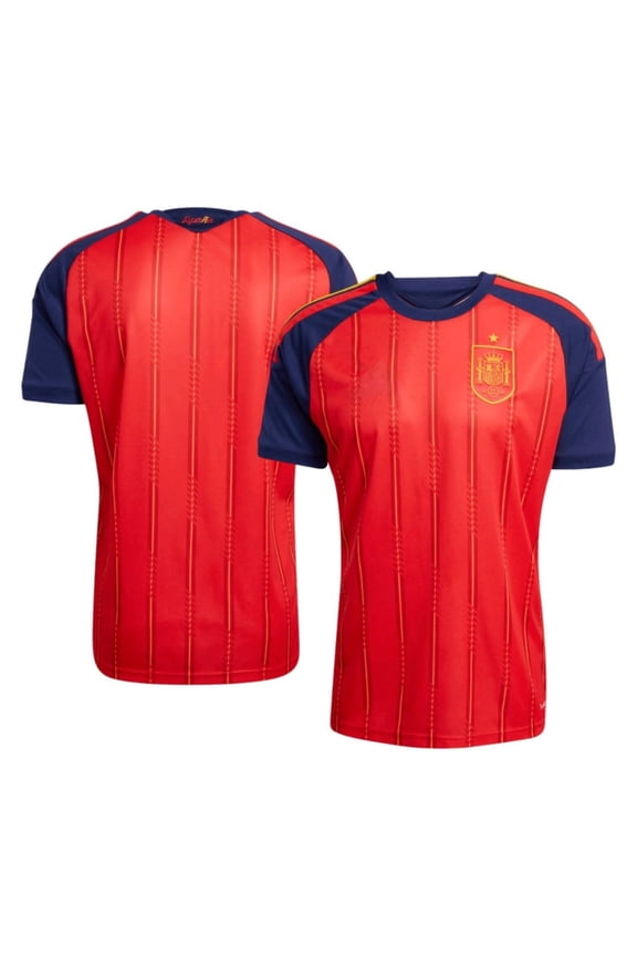 Spain 2026 Home Soccer Jersey, Printed Team Logo Football Jersey, National Team Fan Shirt, Unisex Sports Top, Soccer Kit, Match Day Tee, Training Jersey, Soccer Fan Gift