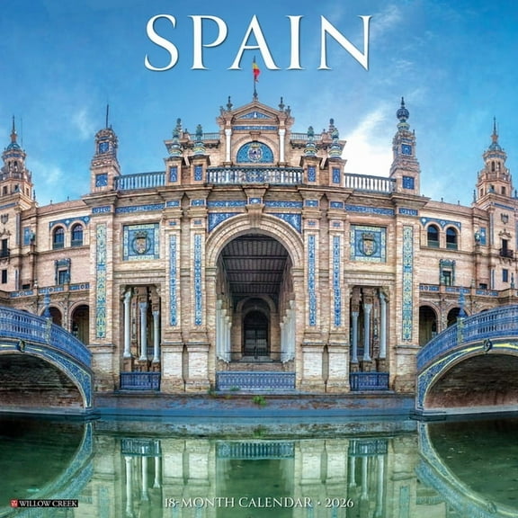 Spain 2026 Wall Calendar, (Paperback)