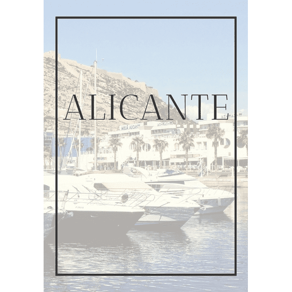 Spain: Alicante: A decorative book for coffee tables, end tables, bookshelves and interior design styling: Stack Spain city books to add decor to any room. Faded Skyline effect cover: Ideal for your o