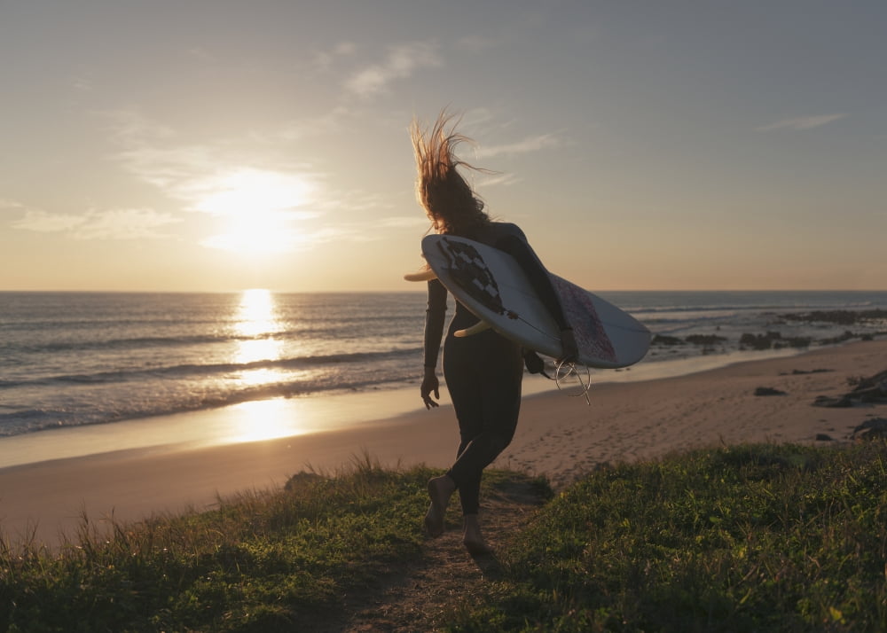 Spain Andalusia Cadiz Costa de la Luz Surfer on beach Tarifa Canvas Art - Ben Welsh  Design Pics (36 x 26)