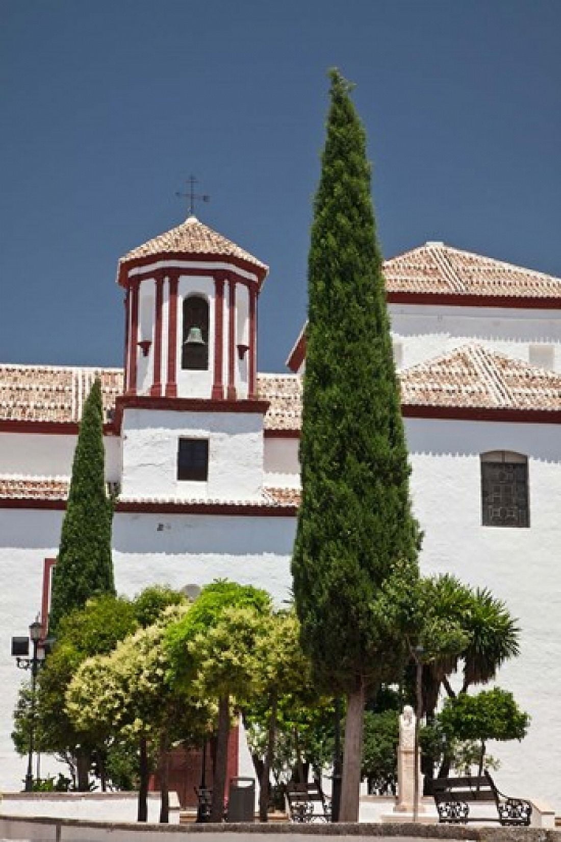 Spain Andalusia Malaga Province Ronda Church of Santa Cecilia Canvas Art - Julie Eggers DanitaDelimont (25 x 38)