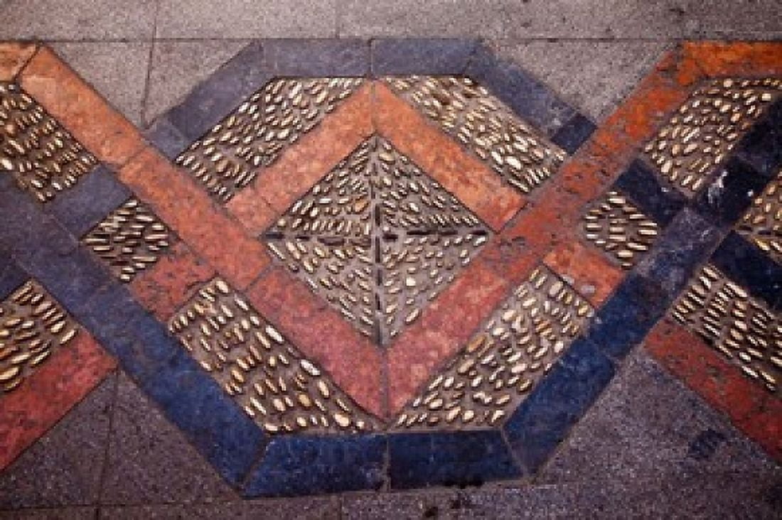 Spain Andalusia Malaga Province Ronda Decorative Tile Floor Canvas Art - Julie Eggers  DanitaDelimont (38 x 25)