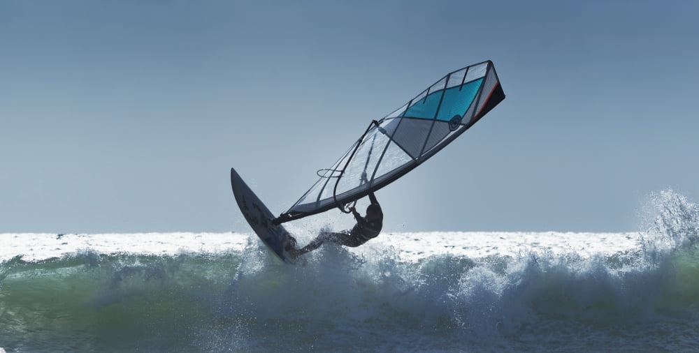 Spain Andalusia Wind Surfing In Cape Trafalgar Cadiz Canvas Art - Ben Welsh Design Pics (42 x 22)