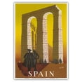 thumbnail image 1 of Spain - Aqueduct of Segovia - Vintage Travel Poster by Jacques H. Delpy c.1943 - Master Art Print 10in x 14in, 1 of 4