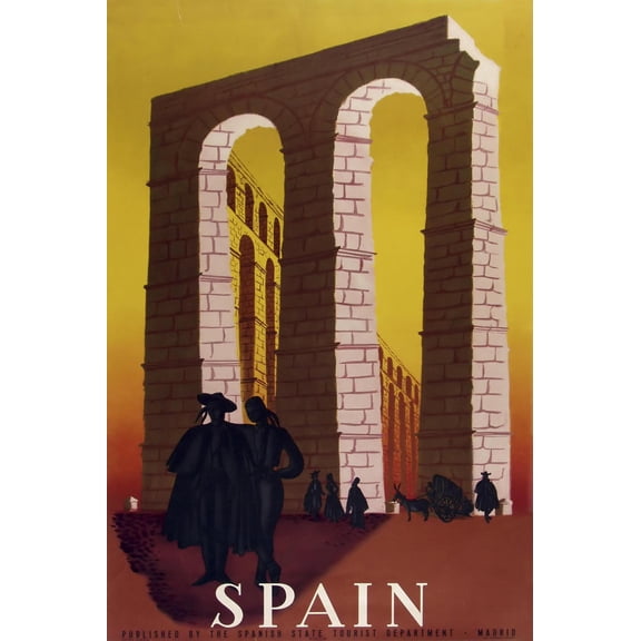 Art.com Spain Arch Giclee Print, 12" x 18"