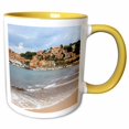 thumbnail image 1 of 3drose, Spain, Balearic Islands, Mallorca, Port of Soller Historic Waterfront, 11oz Two-tone Yellow Mug, 1 of 6