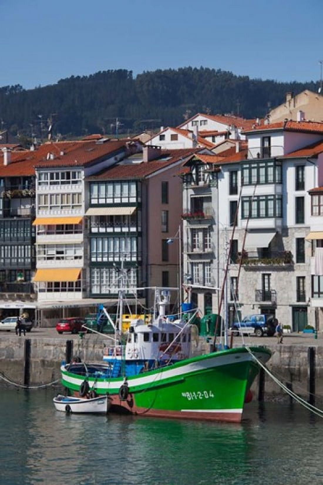 Spain Basque Country Vizcaya Lekeitio Harbor Canvas Art - Walter Bibikow DanitaDelimont (25 x 38)