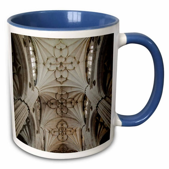 3drose, Spain, Castilla Y Leon, Salamanca Cathedrals - Eu27 Wbi0499 - Walter Bibikow, 15oz Two-tone Blue Mug