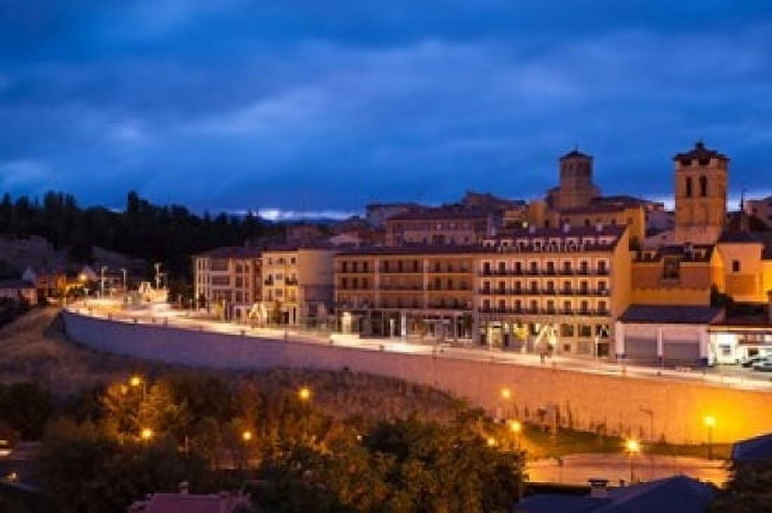Spain Castilla y Leon Plaza de Artilleria Canvas Art - Walter Bibikow DanitaDelimont (19 x 12)