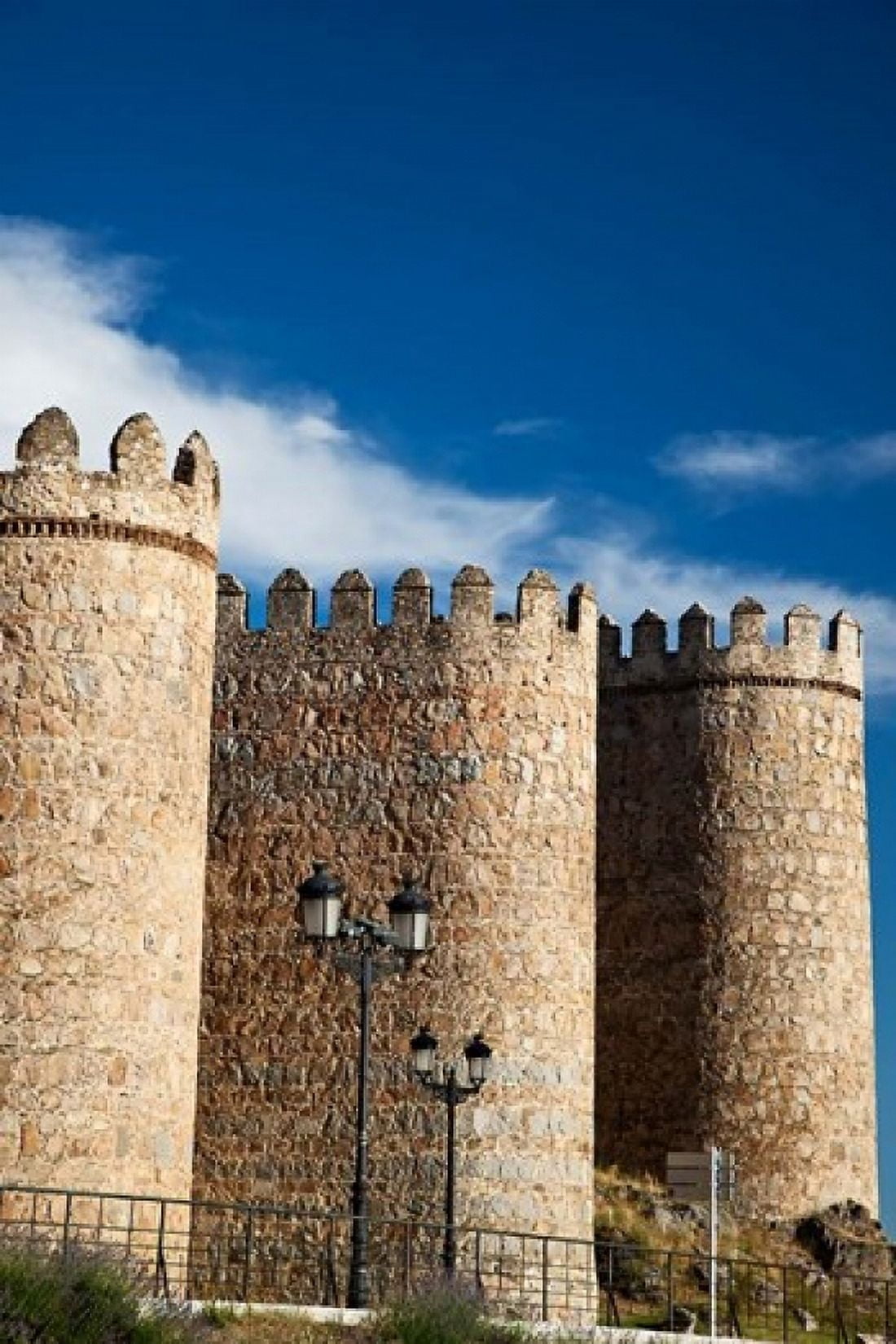 Spain Castilla y Leon Region Avila Scenic Medieval City Walls Canvas Art - Julie Eggers DanitaDelimont (25 x 38)