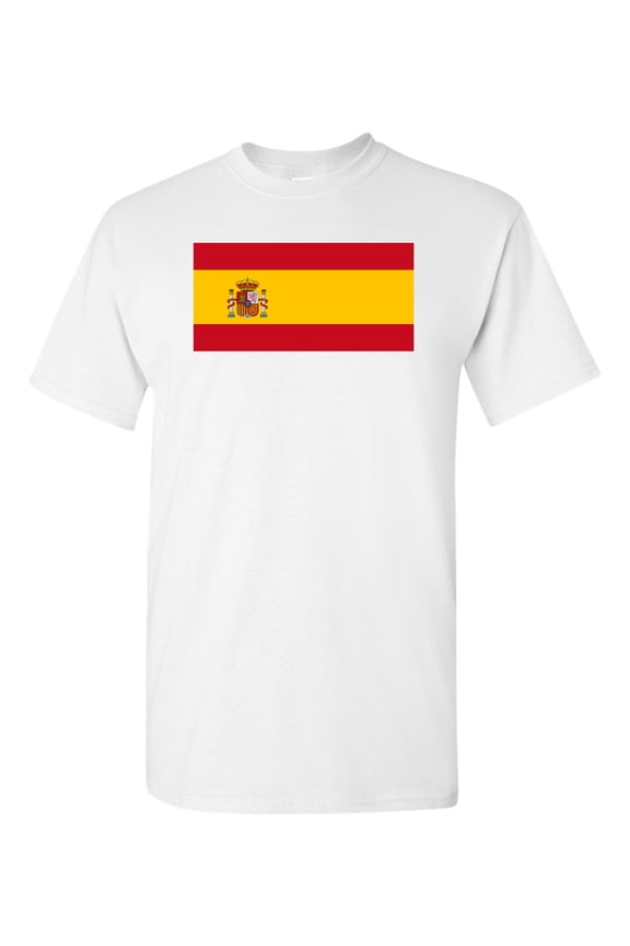 Spain Country Flag Adult DT T-Shirt Tee